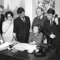 PeggyvanPraagh_3_730x730 John Moulto, Tony Elton, Rosemary Mildner, Bill Akers, Peggy van Praagh, Leon Kellaway and Ray Powell, 1964