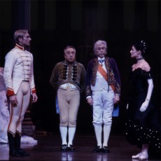 vanderWystHaythornePeasleyConeyTMW_730 Geon van der Wyst, Harry Haythorne, Colin Peasley and Miranda Coney in The Merry Widow, 2000. Photo Branco Gaica